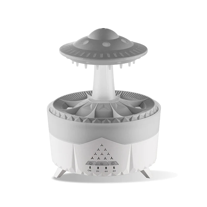 UFO Raindrop Humidifier - USB Aromatherapy Essential Oil Diffuser for Home Decor and Air Moisturization