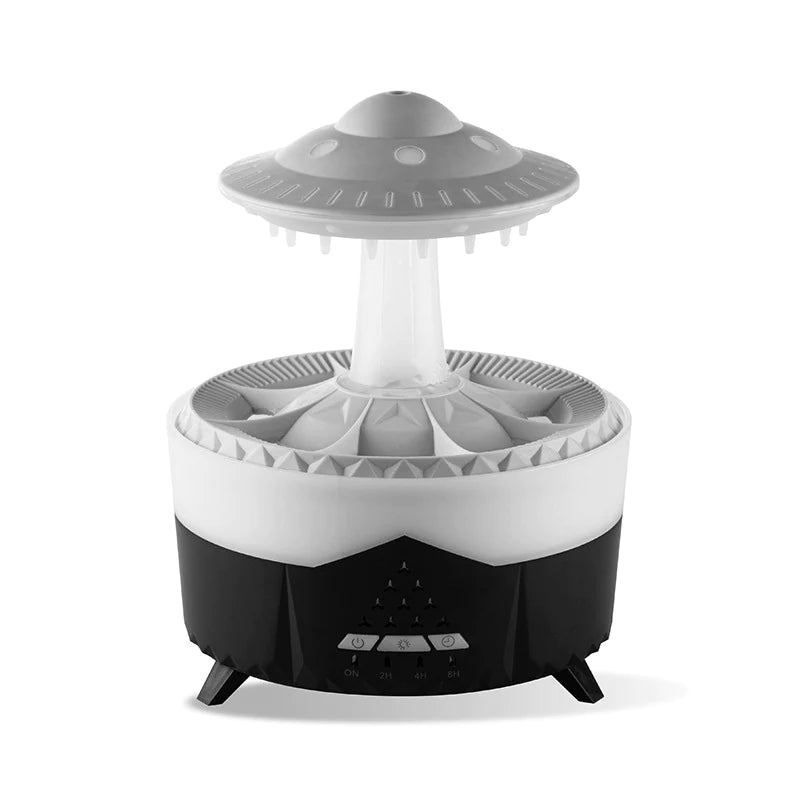 UFO Raindrop Humidifier - USB Aromatherapy Essential Oil Diffuser for Home Decor and Air Moisturization